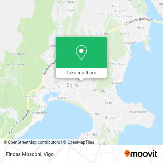 Fincas Mosconi map
