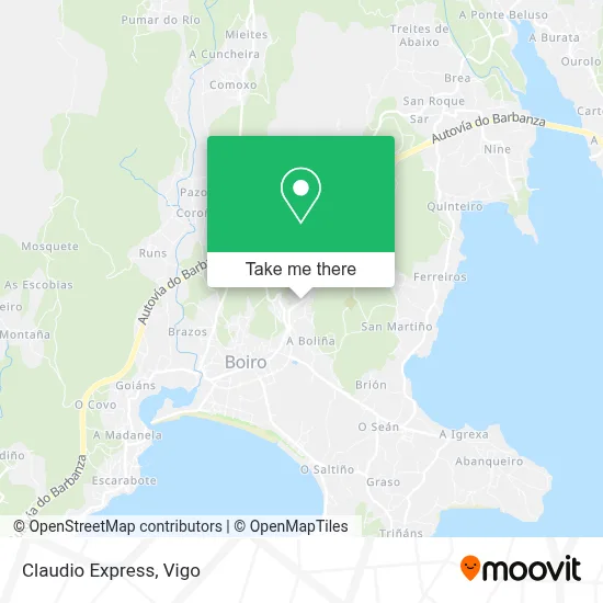 Claudio Express map