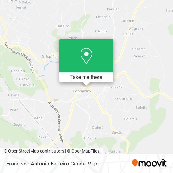 Francisco Antonio Ferreiro Canda map