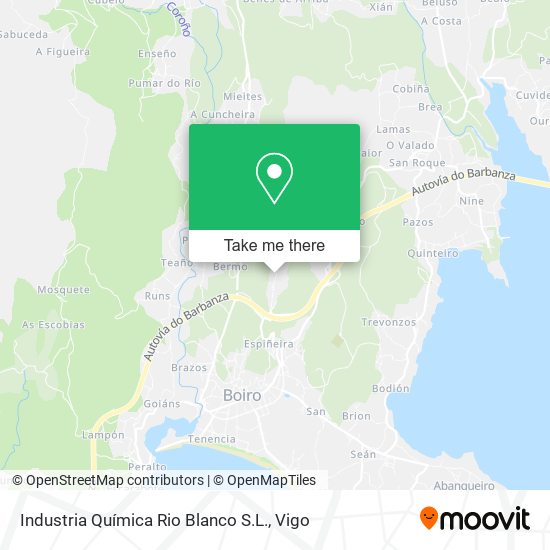 Industria Química Rio Blanco S.L. map