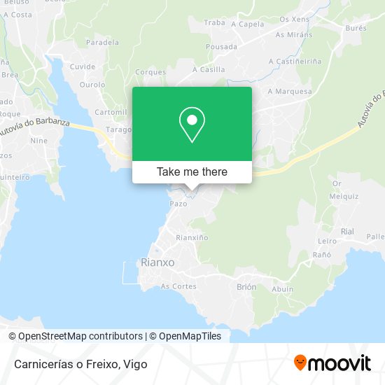 Carnicerías o Freixo map