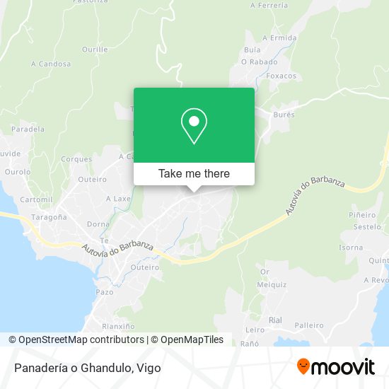 Panadería o Ghandulo map