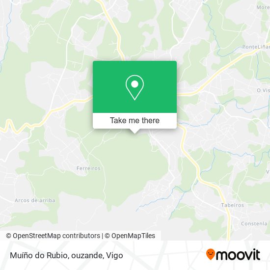 Muíño do Rubio, ouzande map