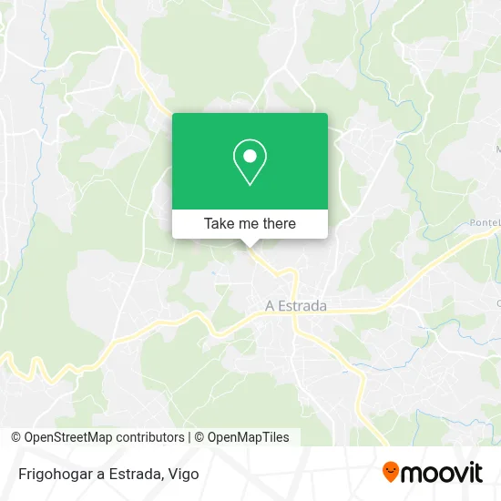 Frigohogar a Estrada map