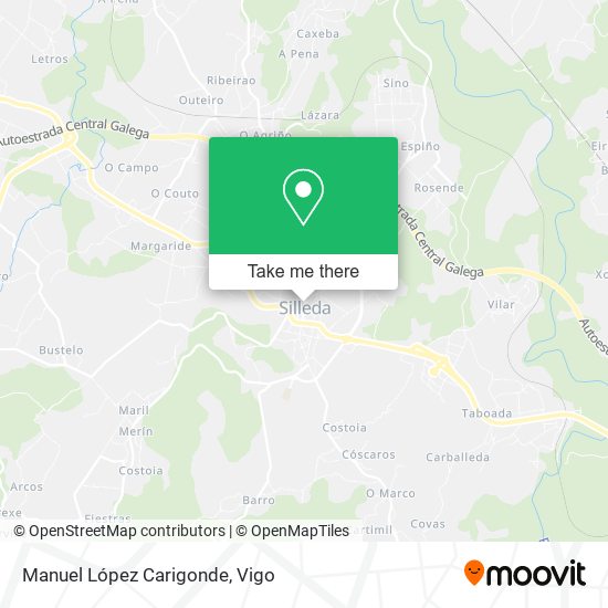Manuel López Carigonde map