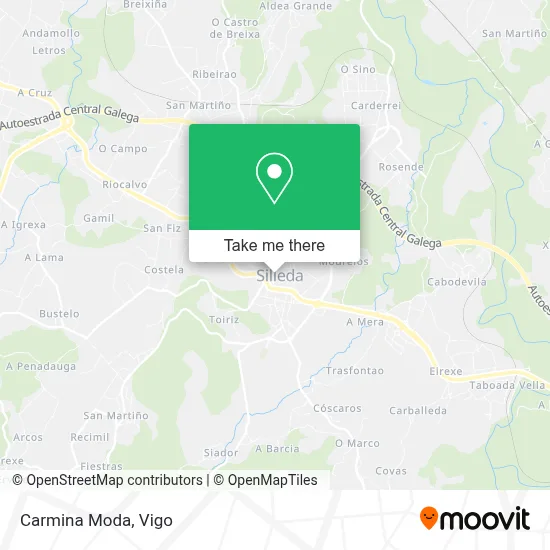 Carmina Moda map