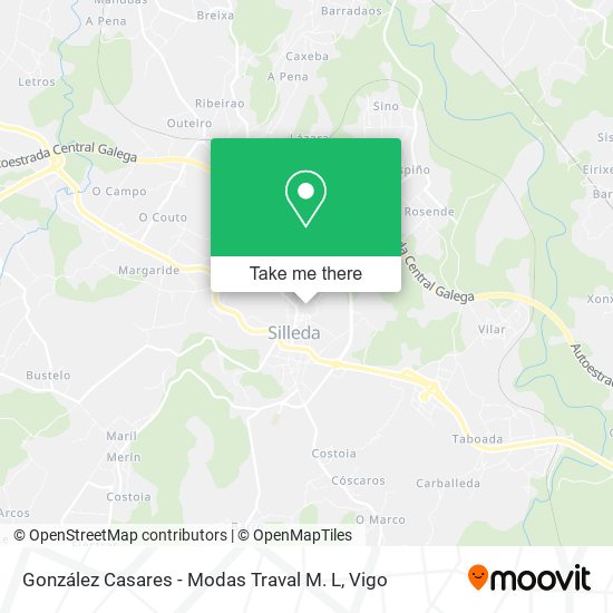 González Casares - Modas Traval M. L map