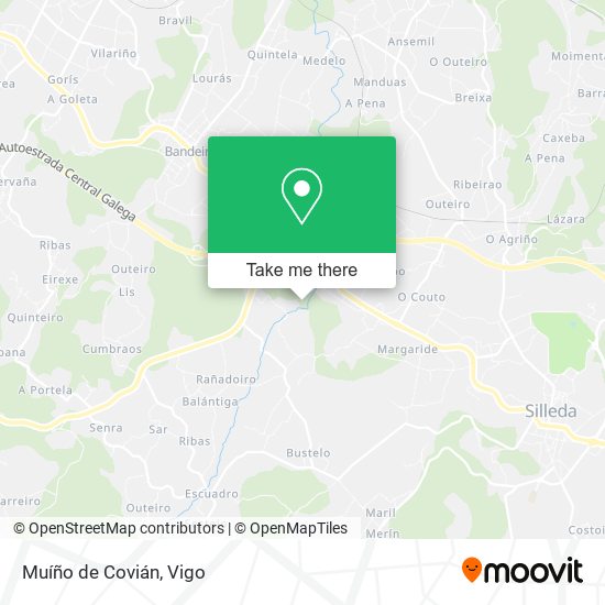 Muíño de Covián map