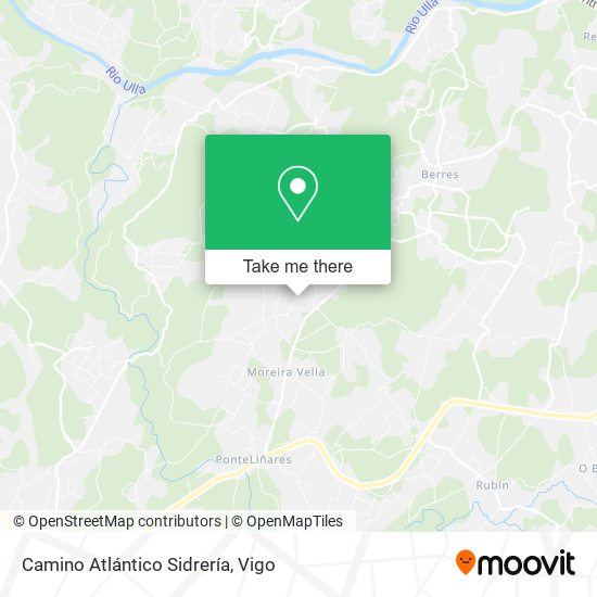 Camino Atlántico Sidrería map