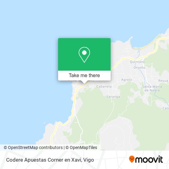 Codere Apuestas Corner en Xavi map