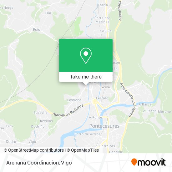 Arenaría Coordinacion map