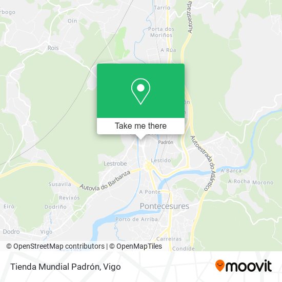 Tienda Mundial Padrón map