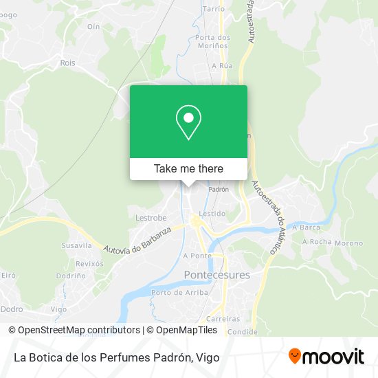 La Botica de los Perfumes Padrón map
