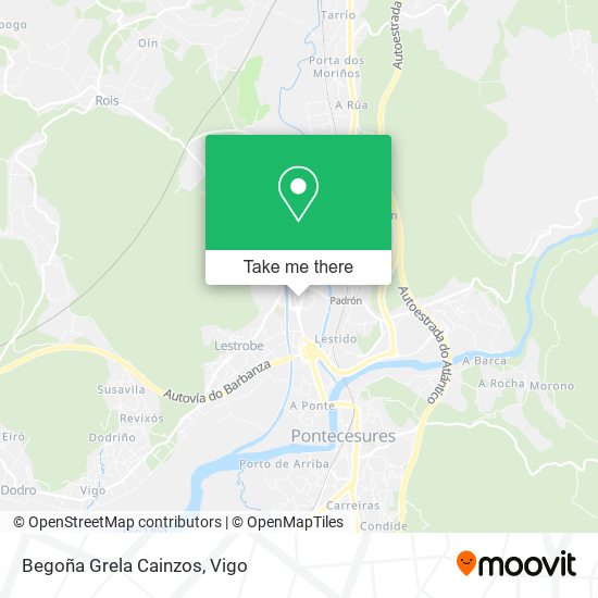 Begoña Grela Cainzos map