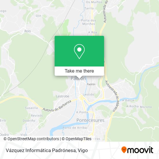 Vázquez Informática Padrónesa map