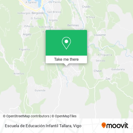 mapa Escuela de Educación Infantil Tallara