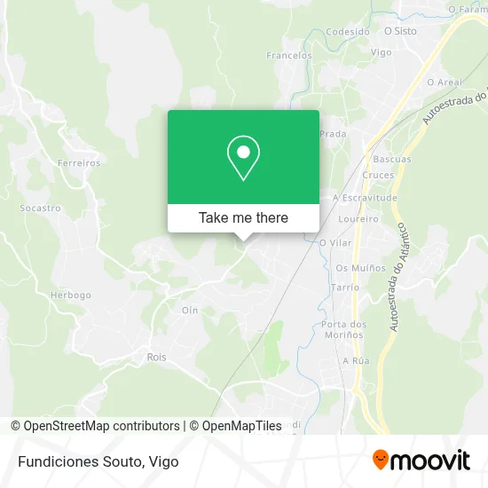 Fundiciones Souto map