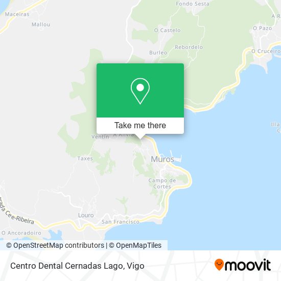 Centro Dental Cernadas Lago map