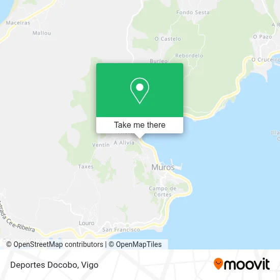 Deportes Docobo map