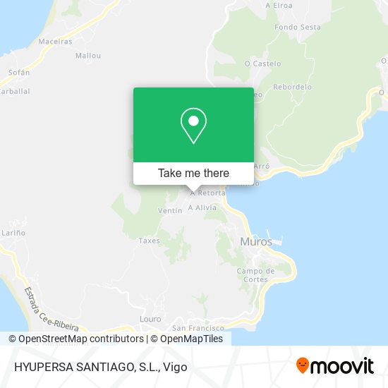 HYUPERSA SANTIAGO, S.L. map