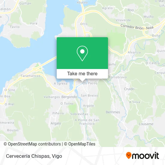 Cervecería Chispas map