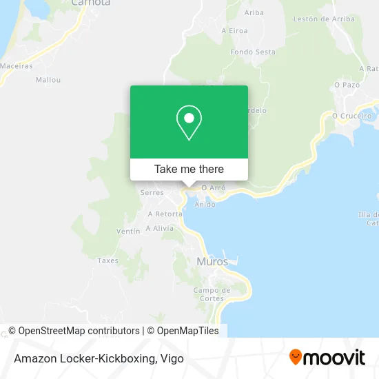 Amazon Locker-Kickboxing map