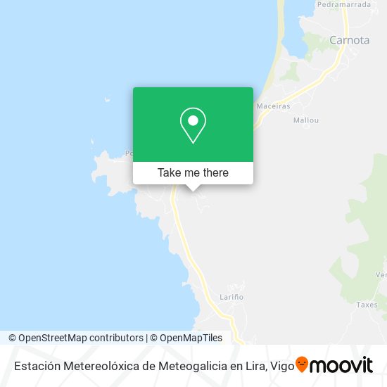 Estación Metereolóxica de Meteogalicia en Lira map