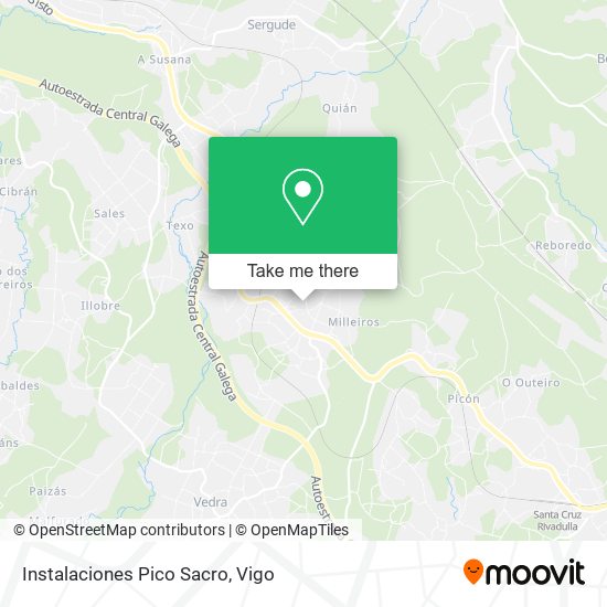 Instalaciones Pico Sacro map