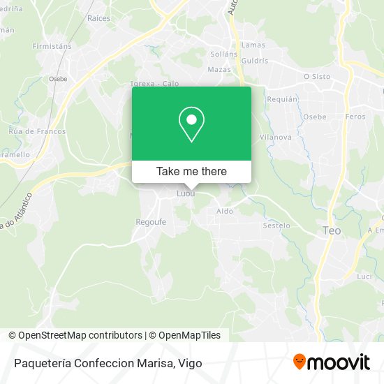 Paquetería Confeccion Marisa map