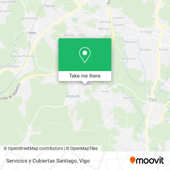 Servicios y Cubiertas Santiago map