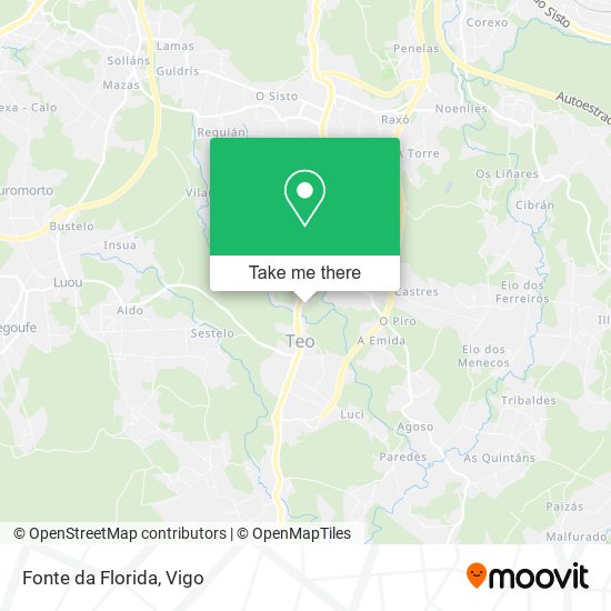 Fonte da Florida map