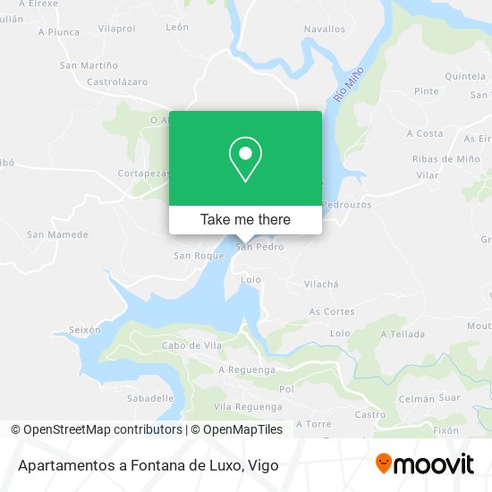 Apartamentos a Fontana de Luxo map