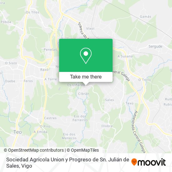 Sociedad Agricola Union y Progreso de Sn. Julián de Sales map
