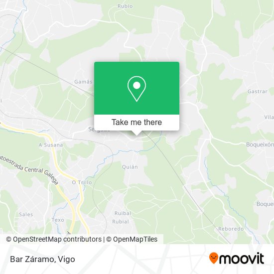 Bar Záramo map