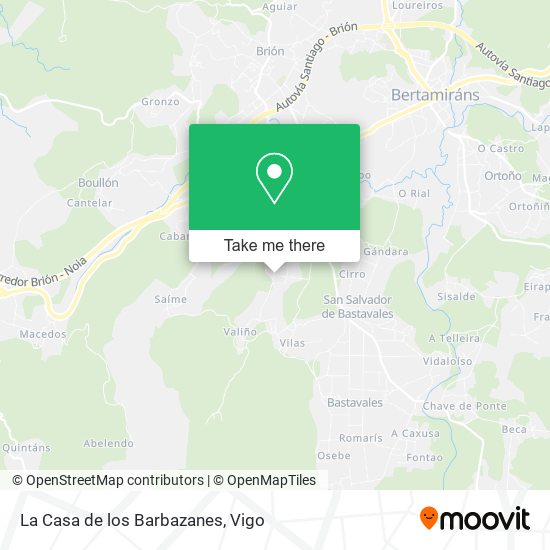 La Casa de los Barbazanes map