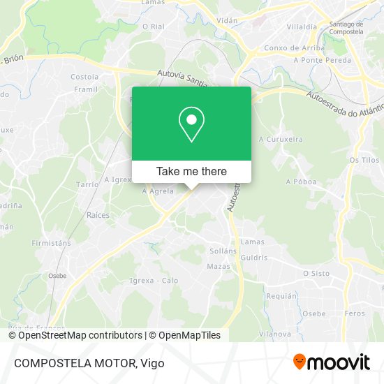 COMPOSTELA MOTOR map