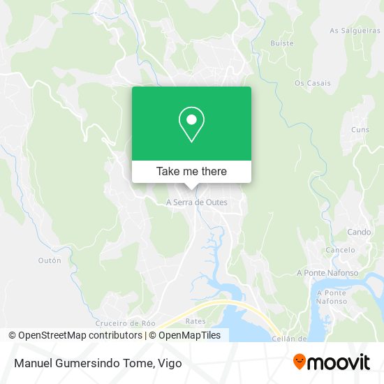 Manuel Gumersindo Tome map