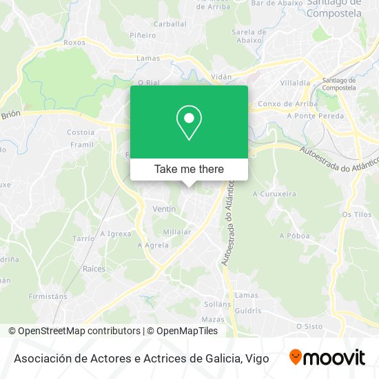 Asociación de Actores e Actrices de Galicia map