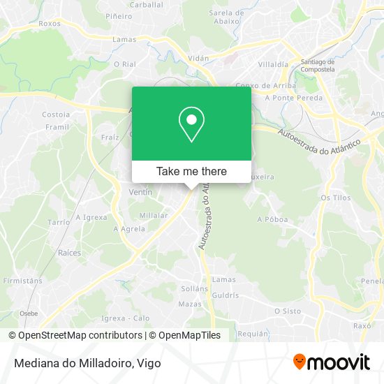 Mediana do Milladoiro map