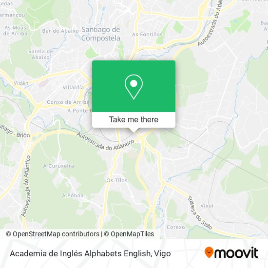 Academia de Inglés Alphabets English map