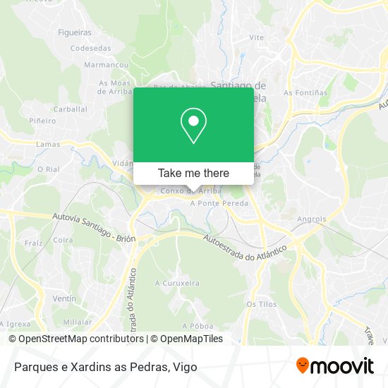 Parques e Xardins as Pedras map