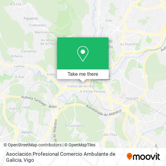 Asociación Profesional Comercio Ambulante de Galicia map