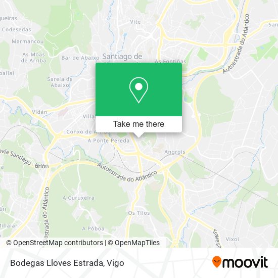 Bodegas Lloves Estrada map