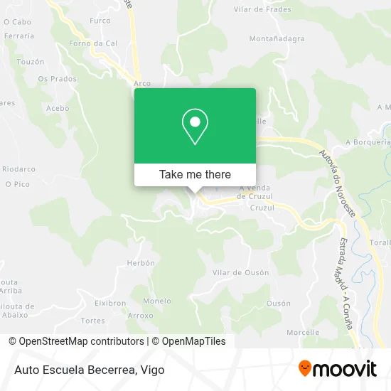 Auto Escuela Becerrea map