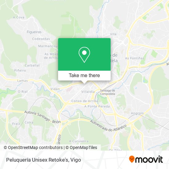 Peluquería Unisex Retoke's map