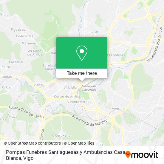 Pompas Funebres Santiaguesas y Ambulancias Casa Blanca map