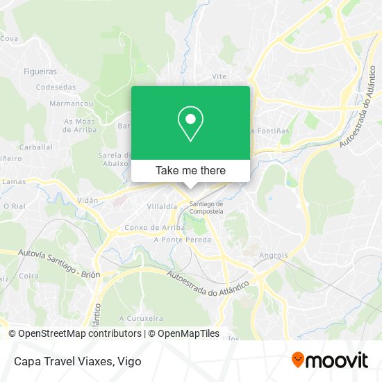 Capa Travel Viaxes map