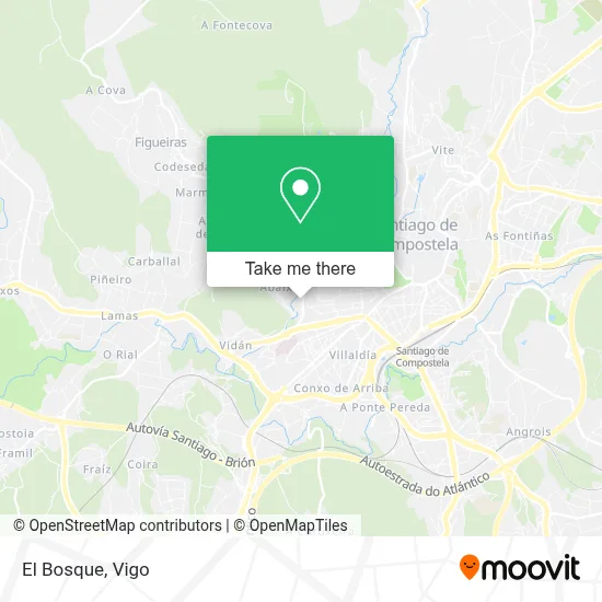 El Bosque map