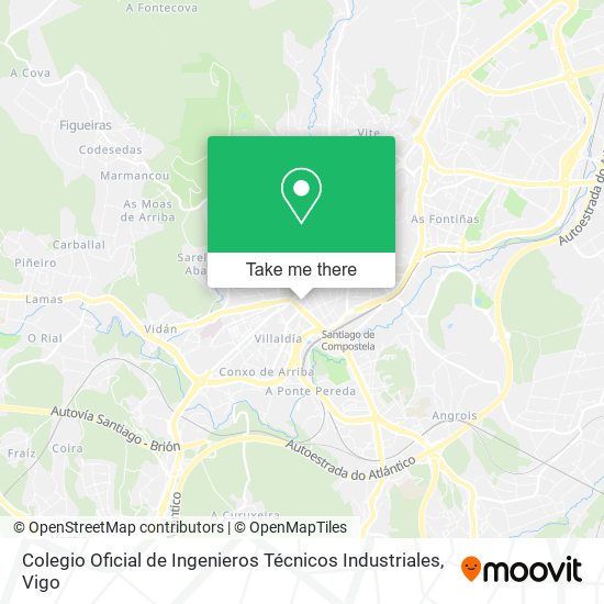 Colegio Oficial de Ingenieros Técnicos Industriales map