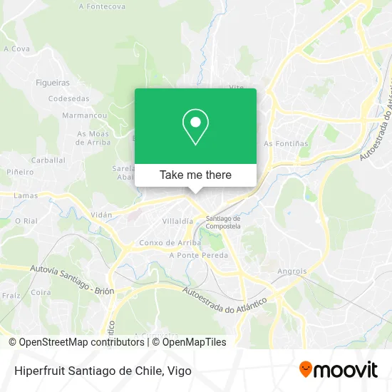 Hiperfruit Santiago de Chile map
